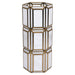 Richmond Windlicht Emilia brass antique 50cm - Antiek wit