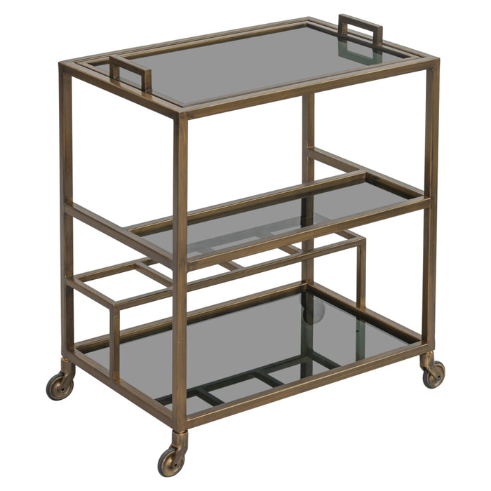 Richmond Trolley Ruinart 74cm - Brass Antique