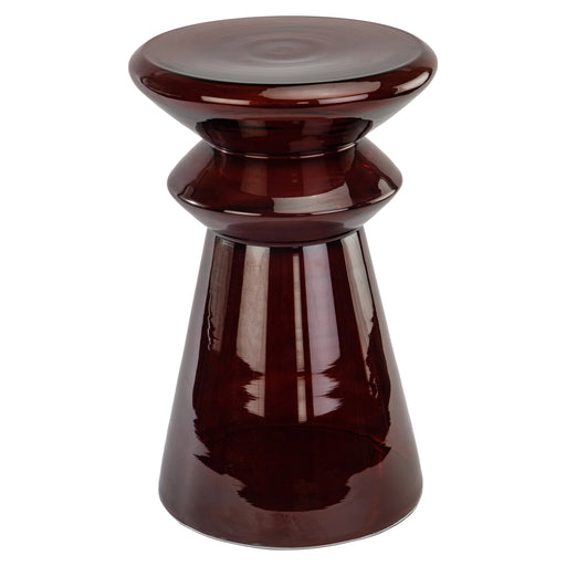 Richmond Ronde Bijzettafel Gordes Glas, 33cm - Brown