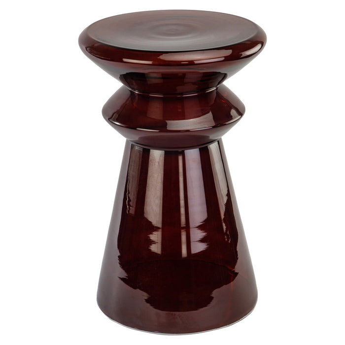 Richmond Ronde Bijzettafel Gordes Glas, 33cm - Brown