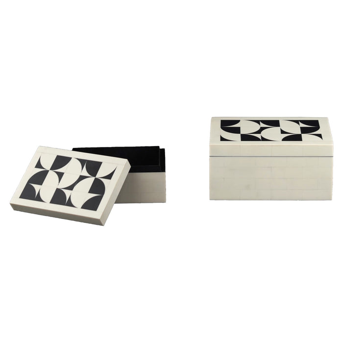 Richmond Opbergdoos Flake Set van 2 stuks - White