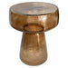 Richmond Ronde Bijzettafel Isa Glas, 40cm - Brown