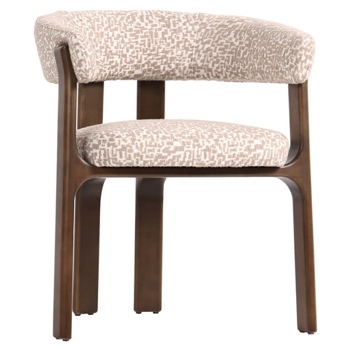 Richmond Eetkamerstoel Contigo Geo stof en hout - Natural - ThatLyfeStyle