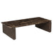 Richmond Salontafel Lagrasse Eiken en Marmer, 120 x 70cm - Dark Brown