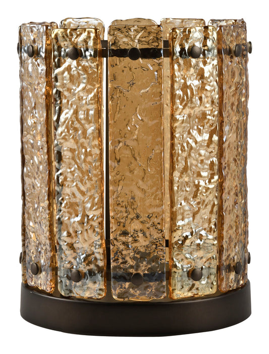 Richmond Windlicht Aura Glas, 27cm - Amber