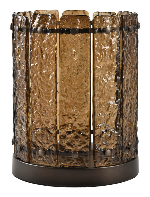 Richmond Windlicht Nuri Glas 27 cm - Bruin