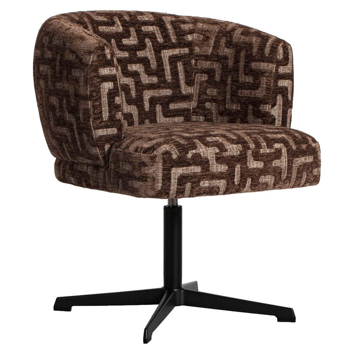 Richmond Eetkamerstoel Dinan Labyrinth - Brown