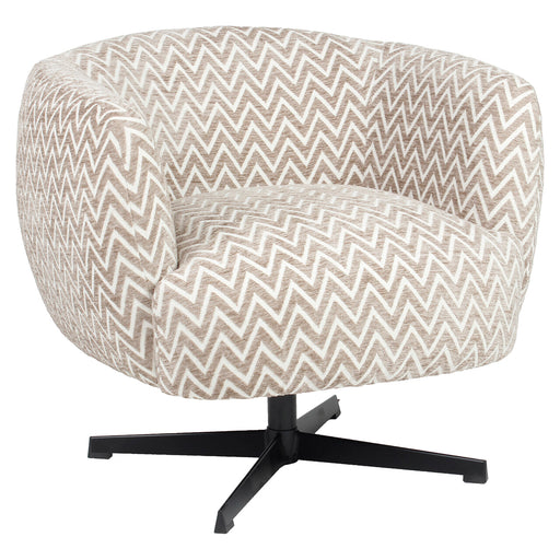 Richmond Draaifauteuil Estelle Chevron - Sand - ThatLyfeStyle