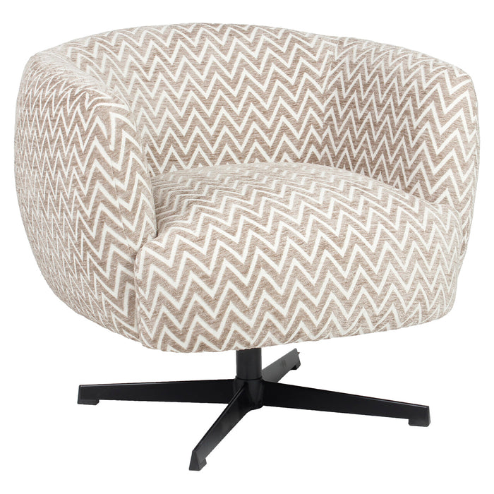 Richmond Draaifauteuil Estelle Chevron - Sand