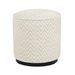 Richmond Poef Lexie Chevron, Ø45cm - Beige