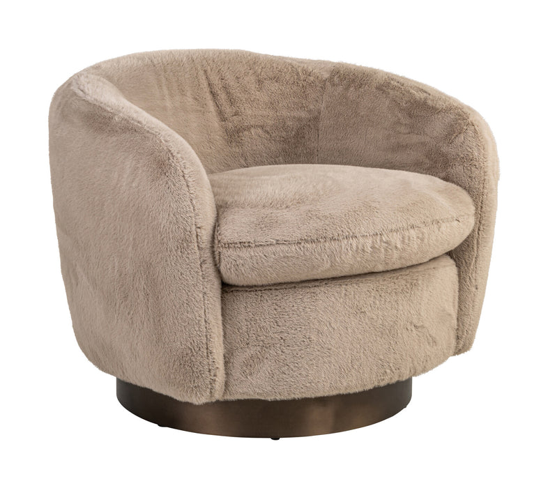 Richmond Draaifauteuil Colmar Fluffy - Khaki