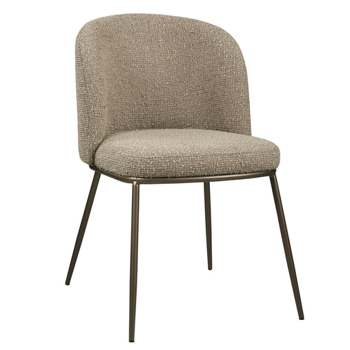 Richmond Eetkamerstoel Elvi Chunky stof - Mocca - ThatLyfeStyle