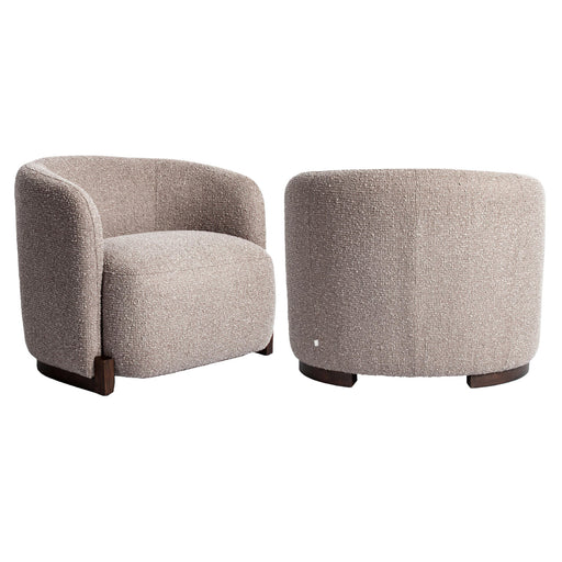 Richmond Fauteuil Hannah geweven stof - Mocca