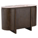 Richmond Dressoir Langford Marmerlook en eiken, 120cm - Bruin