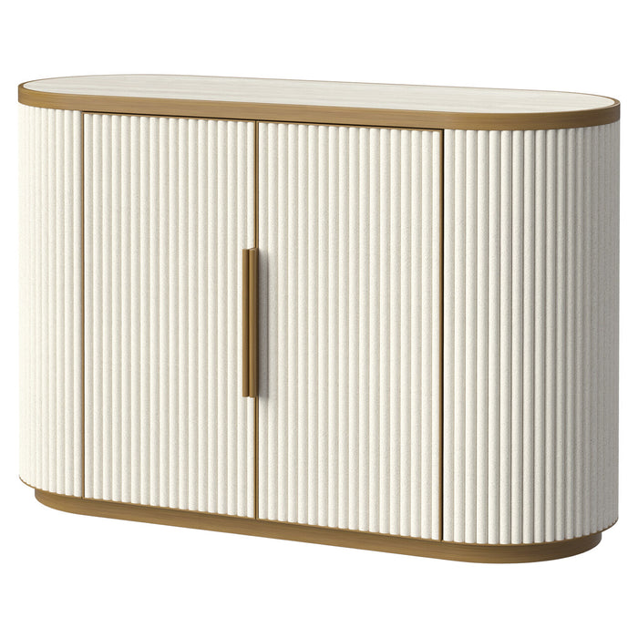 Richmond Dressoir Tivoli Keramiek en stof, 119cm - Wit