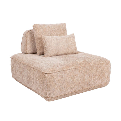 Richmond Bank Tudor 1-zits Element, Met verstelbare rugleuning, Boldweave stof - Natural