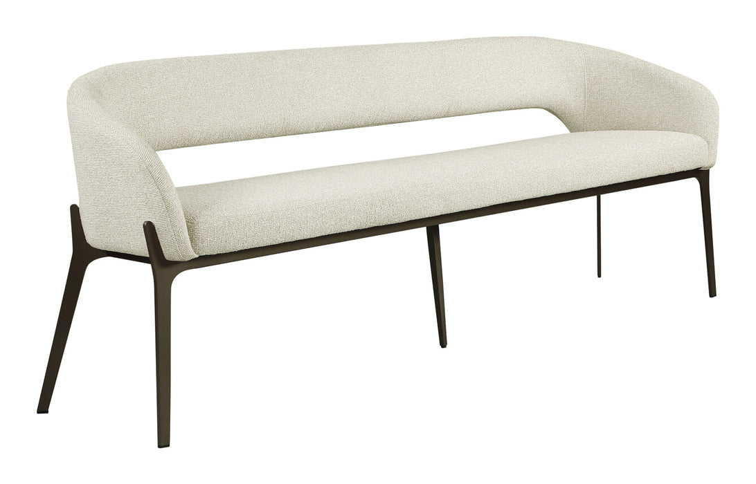 Richmond Eetkamerbank Kenzi 210cm, Bouclé - Naturel