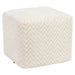 Richmond Poef Ciela Chevron, Ø51cm - Beige