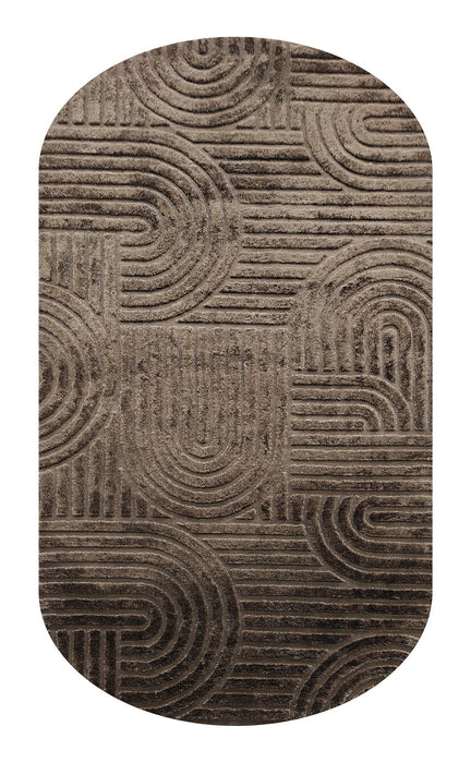 Richmond Vloerkleed Liff 200 x 350cm - Donkerbruin