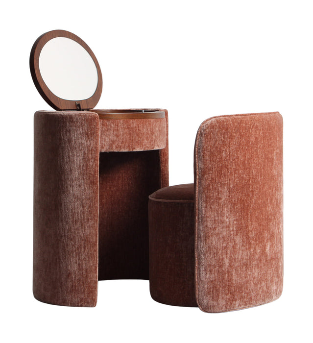 Richmond Bureau Roxenne Met stoel, Chenille - Blossom - Rond