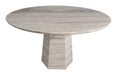 Richmond Ronde Eettafel Westin Travertin Ø135 cm - Grijs