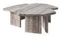 Richmond Organische Salontafel Westin Travertin, Set van 3 stuks - Grijs
