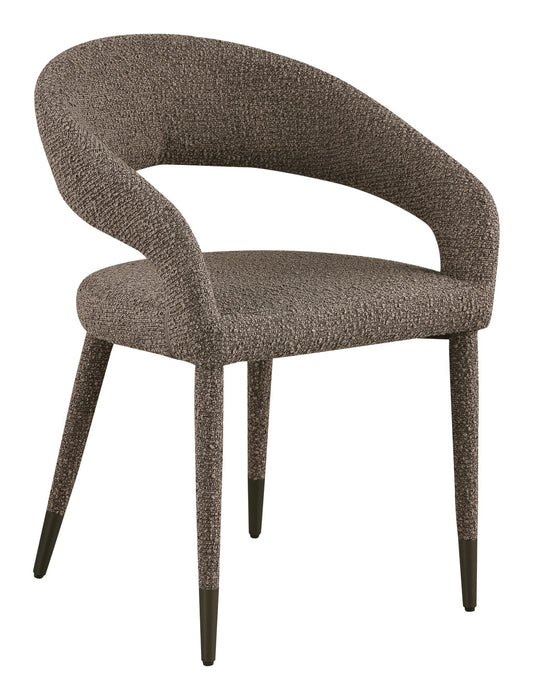 Richmond Eetkamerstoel Gia Chunky stof - Bruin