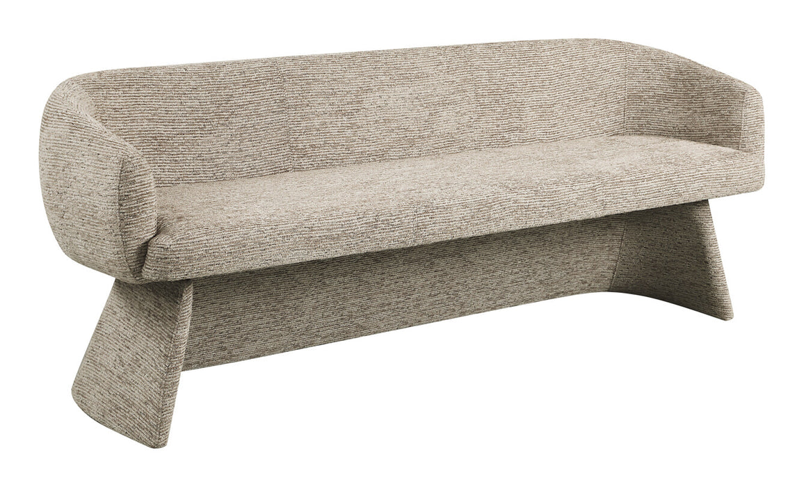 Richmond Eetkamerbank Quiriro 210cm, Linear stof - Mocca