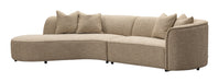 Richmond Organische Loungebank Romero Links, 307cm, Tweed - Zand