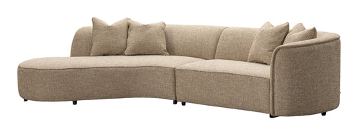Richmond Organische Loungebank Romero Links, 307cm, Tweed - Zand
