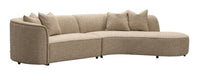 Richmond Organische Loungebank Romero Rechts, 307cm, Tweed - Zand
