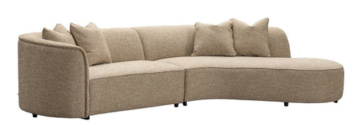 Richmond Organische Loungebank Romero Rechts, 307cm, Tweed - Zand