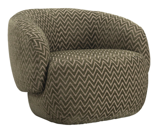 Richmond Fauteuil Milano Chevron stof - Mosgroen