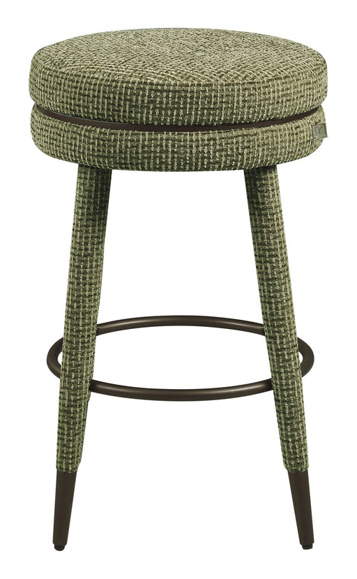 Richmond Draaibare Barstoel Tenashar Blockweave - Groen (zithoogte 68cm)