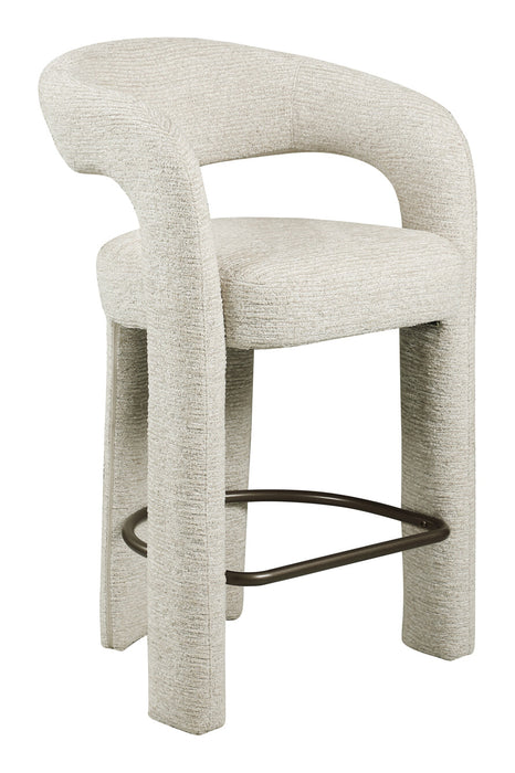 Richmond Barstoel Soho Linear stof naturel (zithoogte 65cm)
