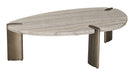 Richmond Organische Salontafel Arcadia Travertin, 120 x 75cm - Grijs
