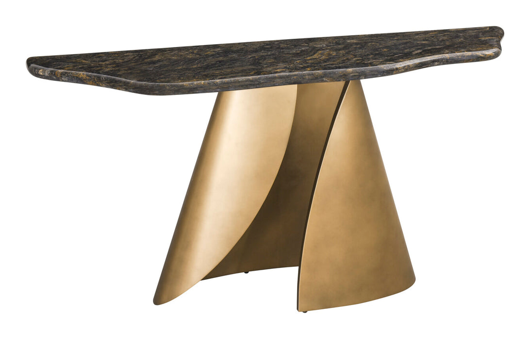Richmond Organische Sidetable Goldman Marmer en metaal, 150cm - Zwart