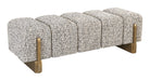 Richmond Bankje Caleo 152cm, Bouclé - Beige,Grijs