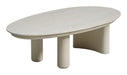 Richmond Outdoor Salontafel Vêndome Sintersteen & Metaal, 113 x 59cm - Beige - Ovaal