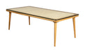 ZILT Salontafel Jock Eikenhout en glas, 120 x 60cm - Bruin