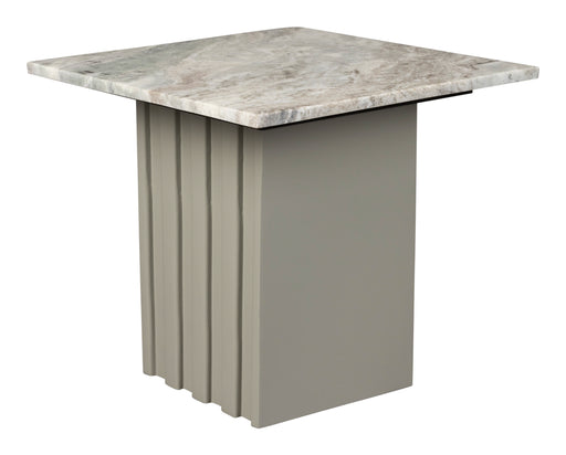Dutchbone Bijzettafel Clayton Marmer, 40cm - Grijs - Vierkant