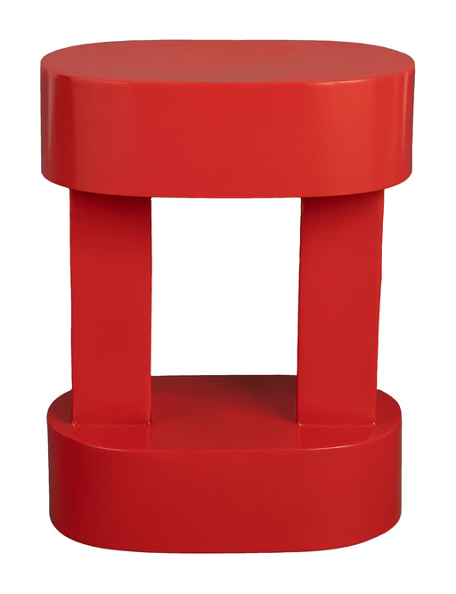 Dutchbone Bijzettafel Magenta 36 x 20cm - Rood - Ovaal