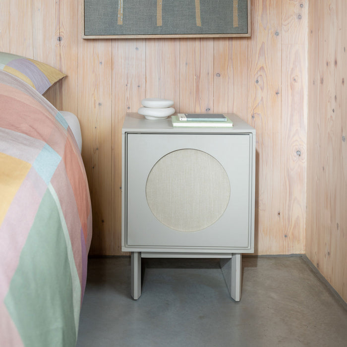 Zuiver Bijzettafel/Nachtkastje Twin Acaciahout, 44 x 40cm - Beige