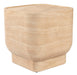 Zuiver Vierkante Bijzettafel Noble Travertinlook, 45 x 45cm - Beige