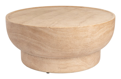 Zuiver Ronde Salontafel Noble Travertinlook, 80cm - Beige
