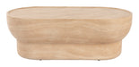 Zuiver Ovale Salontafel Noble Travertinlook, 100 x 50cm - Beige