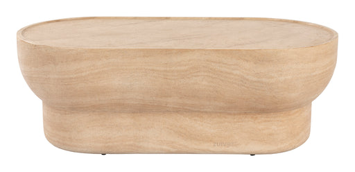 Zuiver Ovale Salontafel Noble Travertinlook, 100 x 50cm - Beige