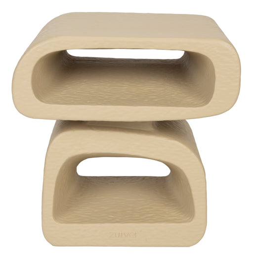 Zuiver Bijzettafel Eddy Resin, 43 x 35cm - Beige