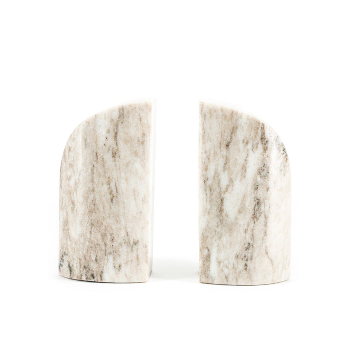 By-Boo Boekenstandaard Castel Marmer - Beige