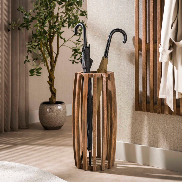 LifestyleFurn Paraplubak Twiggy Mangohout - Bruin